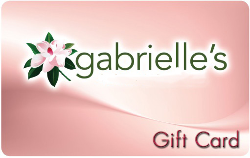 A pink gift card with flowers on it.