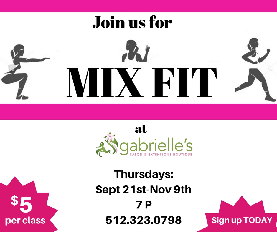 A flyer for a mix fit class